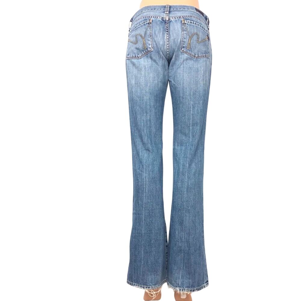 Citizens of Humanity #001 Kelly Low Waist Boot Cut Jeans Y2K Street Style - Picture 13 of 15